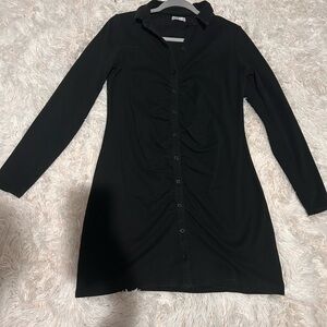 Hollister Black Long Sleeve Dress